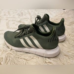 Green adidas sneakers. Great condition. Size 10